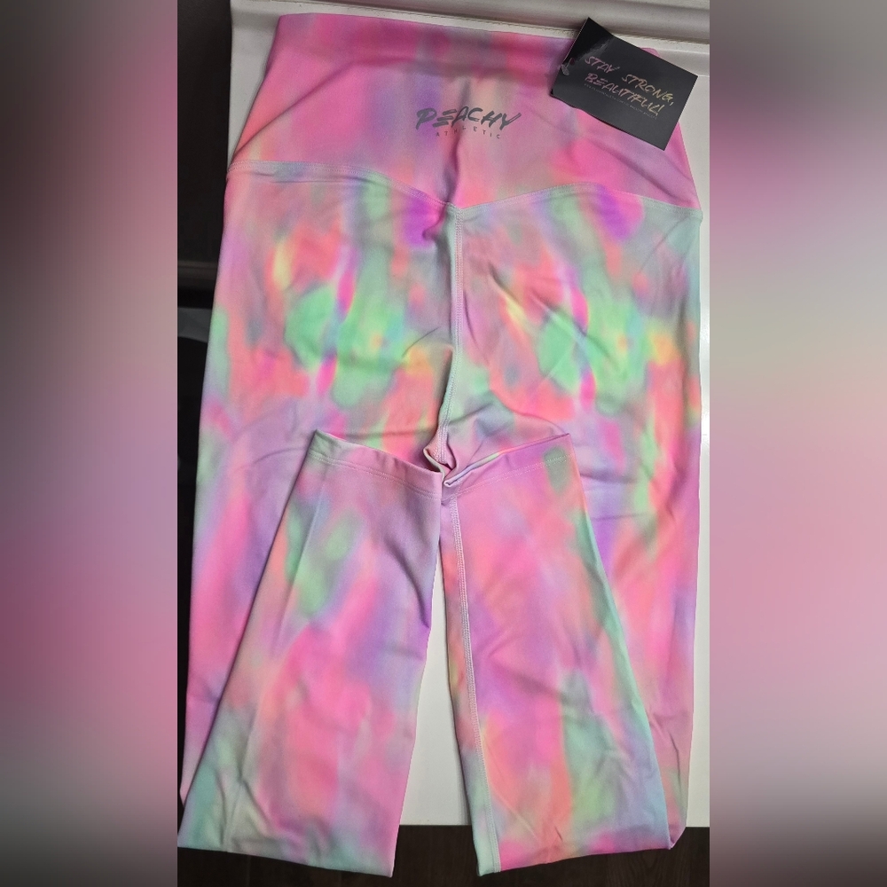 Peachy Athletic Elysium Performance Leggings - Fantasy Pink - Medium